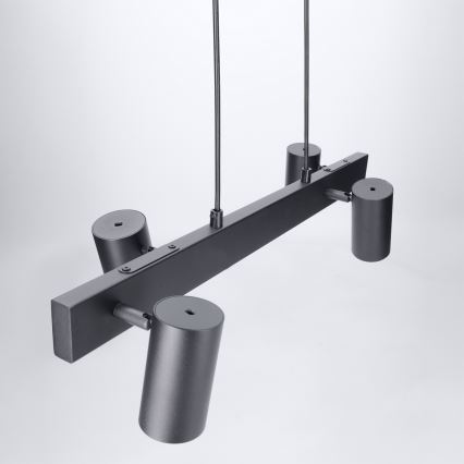 Brilagi - LED RGBW Zatemnljiv viseči lestenec na kablu SELE 4xGU10/6,5W/230V 2700-6500K črna