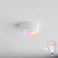 BRILAGI - LED RGBW zatemnljivo kopalniško stropno svetilo CLARE 1xE27/12W/230V 2700-6500K premer 20 cm IP54 bela