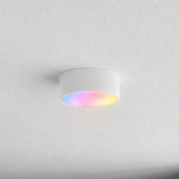 Brilagi - LED RGBW zatemnljivo kopalniško stropno svetilo CLARE 1xE27/9W/230V 2700-6500K premer 20 cm IP54 Wi-Fi bela