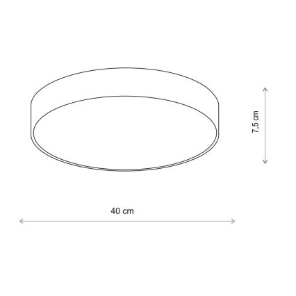Brilagi - LED RGBW z možnostjo zatemnitve kopalniška stropna svetilka CLARE 3xE27/9W/230V 2700-6500K premer 40 cm IP54 Wi-Fi bež