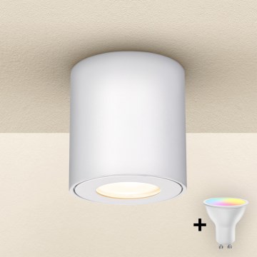 Brilagi - LED RGBW zatemnljivo kopalniško svetilo MIA 1xGU10/6W/230V 3000K 84x80 mm bela IP54