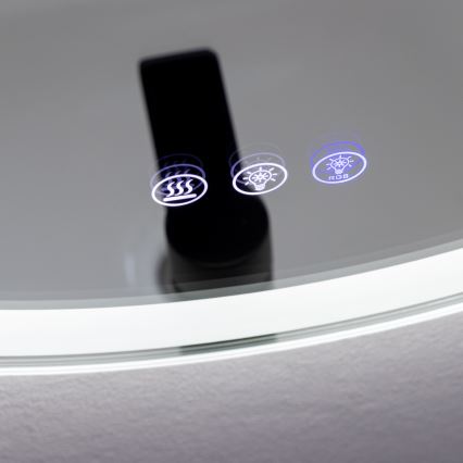 Brilagi - LED RGBW ogrevano kopalniško ogledalo AVA PRO LED/18W/230V Ø 60 cm IP44 CRI 90 s možnostjo zatemnitve + CCT