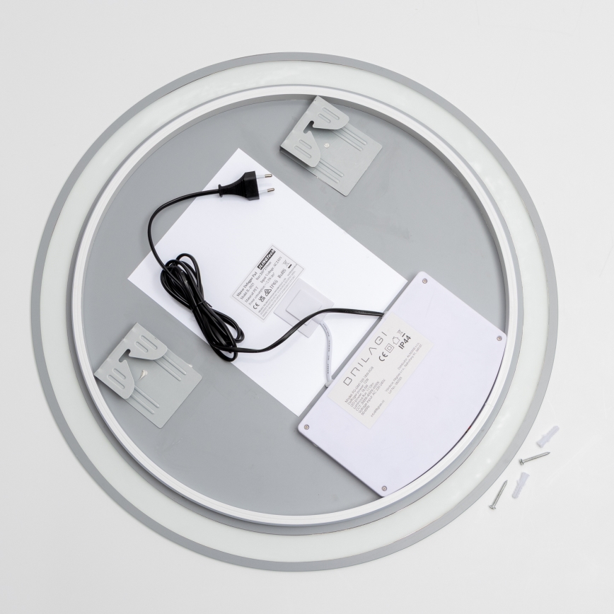 Brilagi - LED RGBW ogrevano kopalniško ogledalo AVA PRO LED/18W/230V Ø 60 cm IP44 CRI 90 s možnostjo zatemnitve + CCT