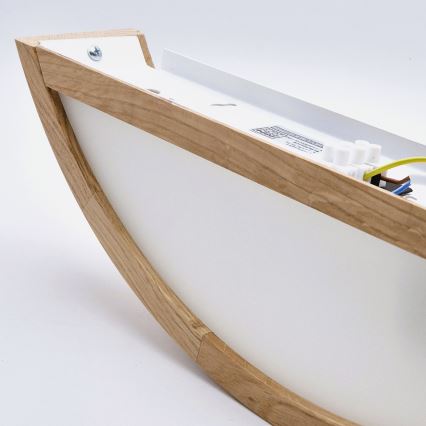 Brilagi - LED RGBW zatemnjiva stenska svetilka CARVALHO 1xE27/15W/230V 2700-6500K Wi-Fi hrast