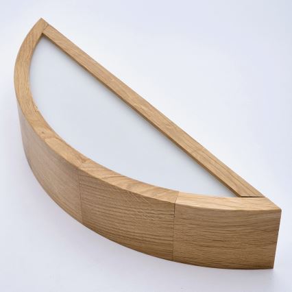 Brilagi - LED RGBW zatemnjiva stenska svetilka CARVALHO 1xE27/15W/230V 2700-6500K Wi-Fi hrast