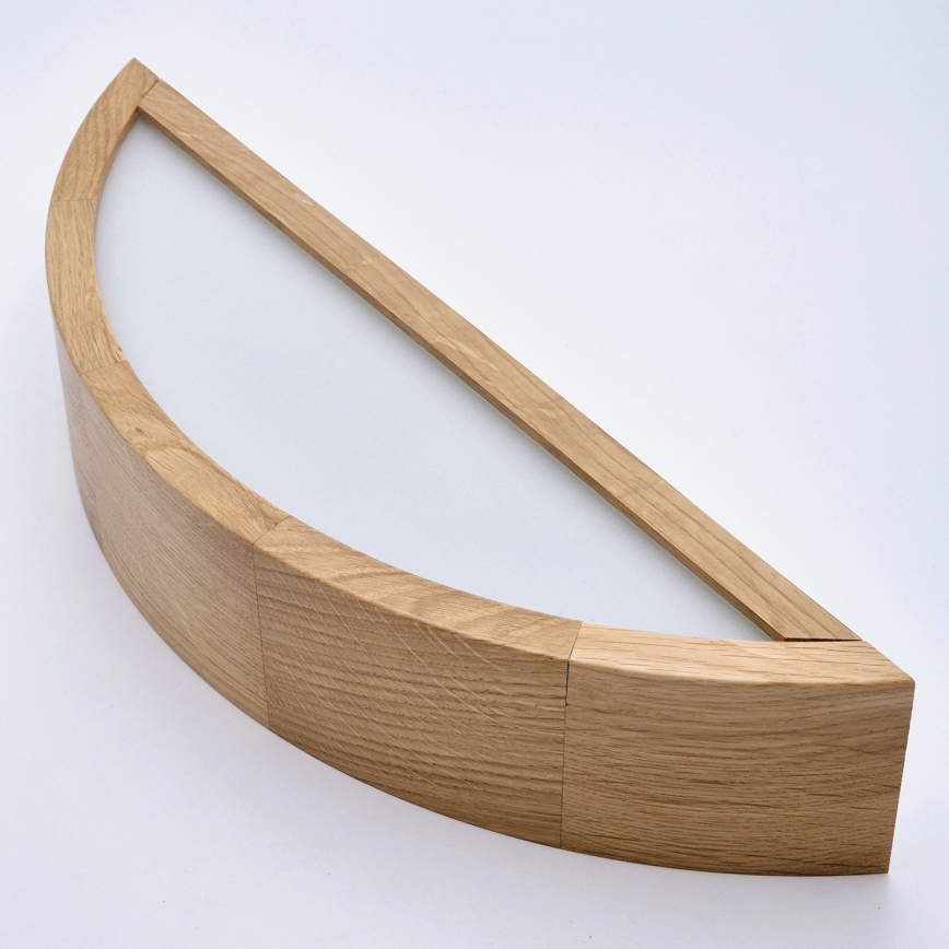 Brilagi - LED RGBW zatemnjiva stenska svetilka CARVALHO 1xE27/15W/230V 2700-6500K Wi-Fi hrast