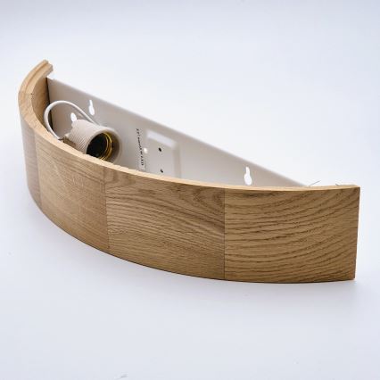 Brilagi - LED RGBW zatemnjiva stenska svetilka CARVALHO 1xE27/9W/230V 2700-6500K Wi-Fi hrast