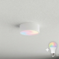 BRILAGI - LED RGBW zatemnljivo stropno svetilo CLARE 1xE27/12W/230V 2700-6500K premer 20 cm bela