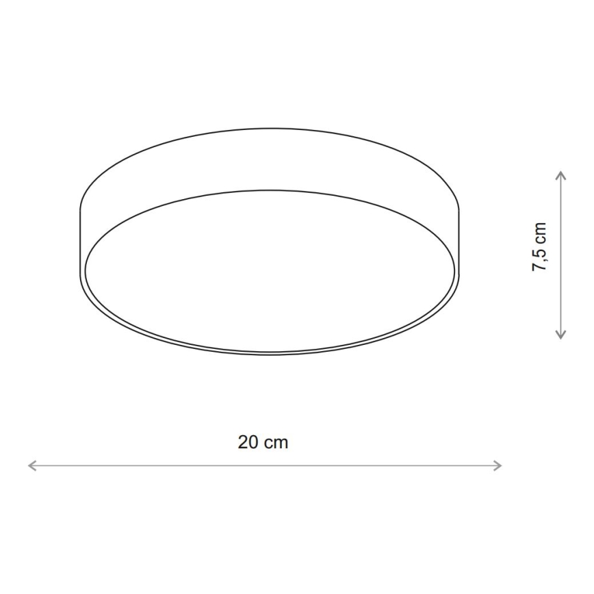 Brilagi - LED RGBW zatemnljivo stropno svetilo CLARE 1xE27/9W/230V 2700-6500K premer 20 cm Wi-Fi bežna