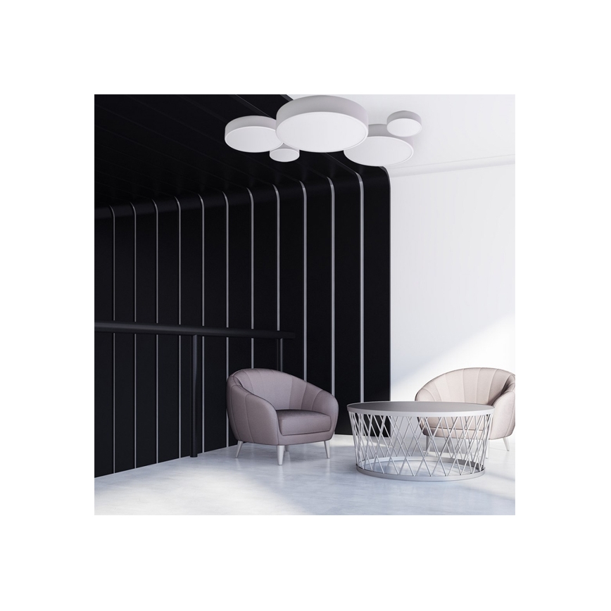 Brilagi - LED RGBW zatemnjiva stropna svetilka CLARE 2xE27/9W/230V 2700-6500K premer 30 cm Wi-Fi bela