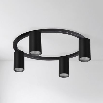 Brilagi - LED RGBW stropna svetilka SELE 4xGU10/6,5W/230V 2700-6500K s možnostjo zatemnitve, črna
