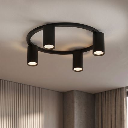 Brilagi - LED RGBW stropna svetilka SELE 4xGU10/6,5W/230V 2700-6500K s možnostjo zatemnitve, črna