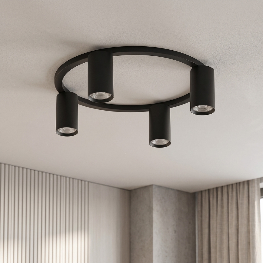 Brilagi - LED RGBW stropna svetilka SELE 4xGU10/6,5W/230V 2700-6500K s možnostjo zatemnitve, črna