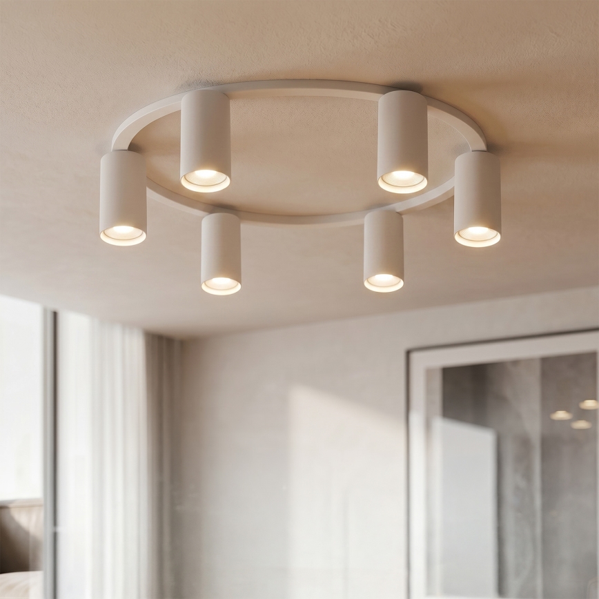 Brilagi - LED RGBW zatemnjiva stropna svetilka SELE 6xGU10/6,5W/230V 2700-6500K bela + daljinski upravljalnik