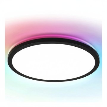 Brilagi - LED RGBW zatemnljivo stropno svetilo VIBE LED/24W/230V 3000-6500K črno + daljinski upravljalnik