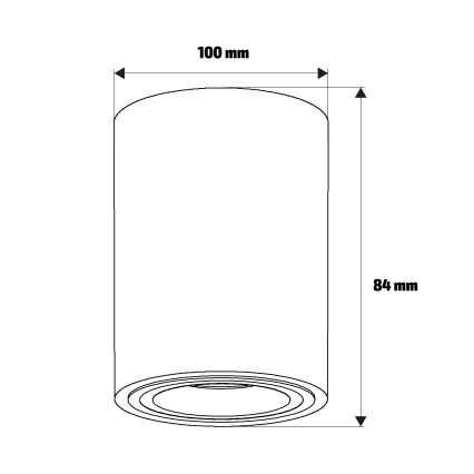 Brilagi - LED RGBW zatemnljivo točkovno svetilo MIA 1xGU10/30W/230V 2700-6500K Wi-Fi 100x80 mm bež