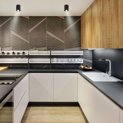 Brilagi - LED RGBW zatemnljivo vgradno točkovno svetilo MIA 1xGU10/30W/230V 3000K Wi-Fi 100x80 mm črna