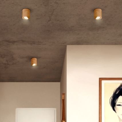 Brilagi - LED RGBW zatemnjivo točkovno svetilo MIA 1xGU10/30W/230V 2700-6500K Wi-Fi 84x80 mm rjava