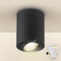 Brilagi - LED RGBW zatemnljivo točkovno svetilo MIA 1xGU10/4,8W/230V 3000K 100x80 mm črna + daljinski upravljalnik