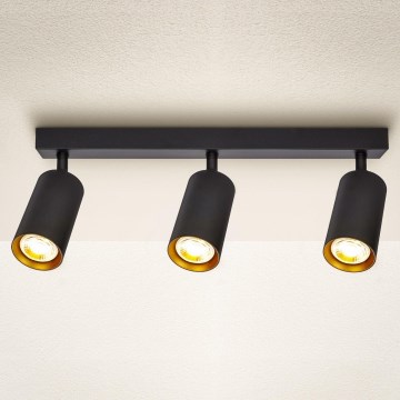Brilagi - LED RGBW zatemnljivo točkovno svetilo SELE 3xGU10/6,5W/230V 2700-6500K črna/zlata
