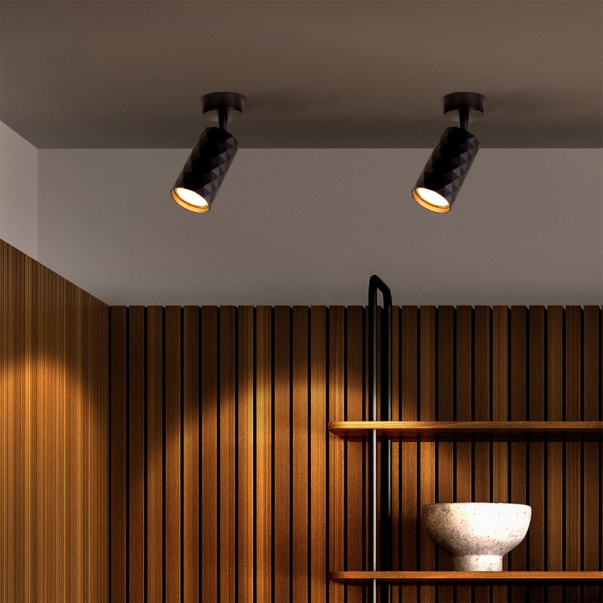 Brilagi - LED RGBW zatemnjevalna točkovna svetilka SELE DIAMANT 1xGU10/6,5W/230V 2700-6500K Wi-Fi črna