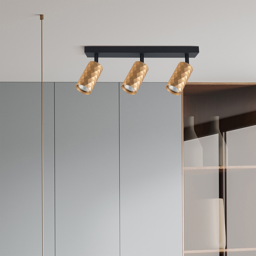 Brilagi - LED RGBW zatemnljivo točkovno svetilo SELE DIAMANT 3xGU10/4,8W/230V 3000K zlato + daljinski upravljalnik