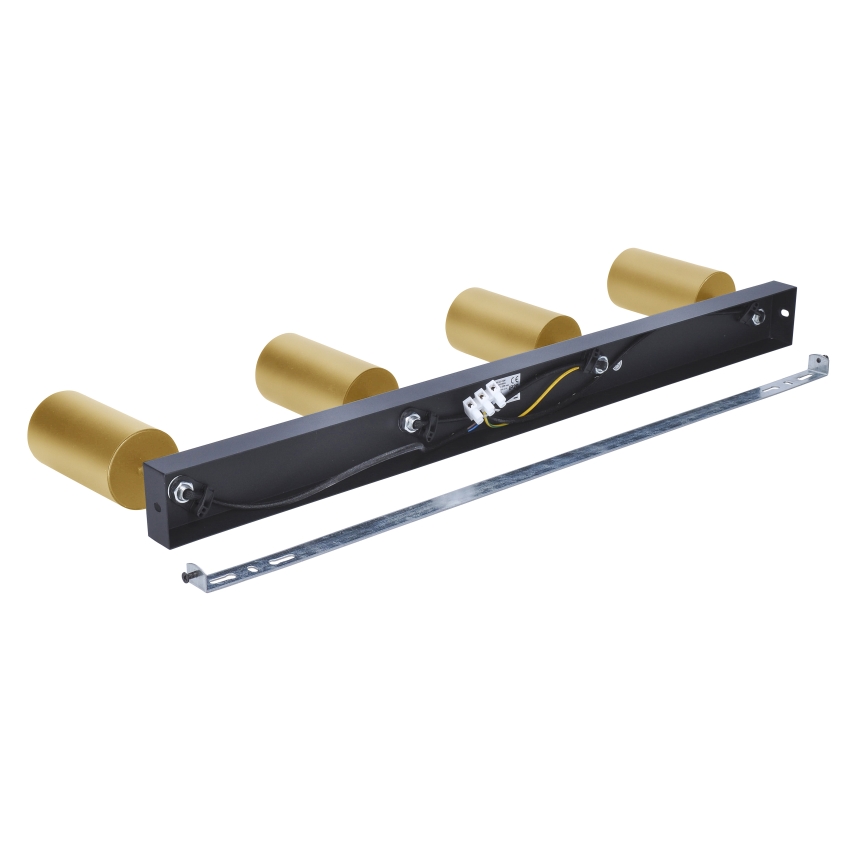 Brilagi - LED RGBW vgradna svetilka SELE GOLDEN s možnostjo zatemnitve 4xGU10/6W/230V 3000K črna/zlata + daljinski upravljalnik