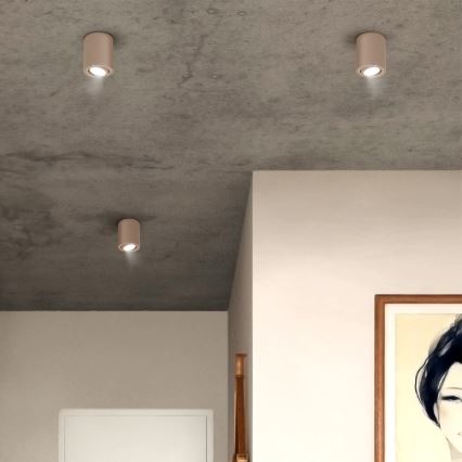 Brilagi - LED RGBW zatemnjevalna točkovna svetilka MIA 1xGU10/4,8W/230V 3000K 100x80 mm bež + daljinski upravljalnik