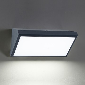 Brilagi - LED RGBW zatemnljivo zunanje stensko svetilo TRIANGLE 1xE27/15W/230V 2700-6500K IP65 antracit