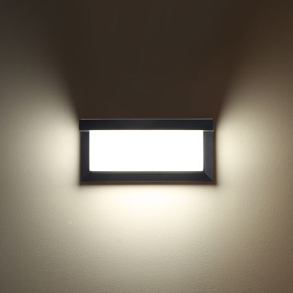 Brilagi - LED RGBW zatemnjevalna zunanja stenska svetilka BRICKY 1xE27/15W/230V 2700-6500K antracit IP54