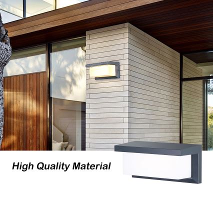 Brilagi - LED RGBW zatemnjevalna zunanja stenska svetilka BRICKY 1xE27/15W/230V 2700-6500K antracit IP54