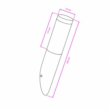 BRILAGI - LED RGBW z zatemnitveno funkcijo zunanja stenska svetilka ELIA 1xE27/6,5W/230V 2700-6500K IP44 Wi-Fi matni krom