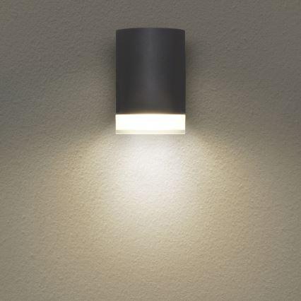 Brilagi - LED RGBW zatemnjiva zunanja stenska svetilka MATERA 1xGU10/4,8W/230V 3000K IP54 antracit + daljinski upravljalnik