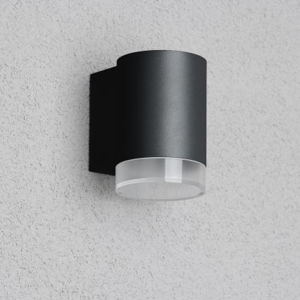 Brilagi - LED RGBW zatemnjevalna zunanja stenska svetilka MATERA 1xGU10/4,8W/230V 3000K IP54 črna + daljinski upravljalnik