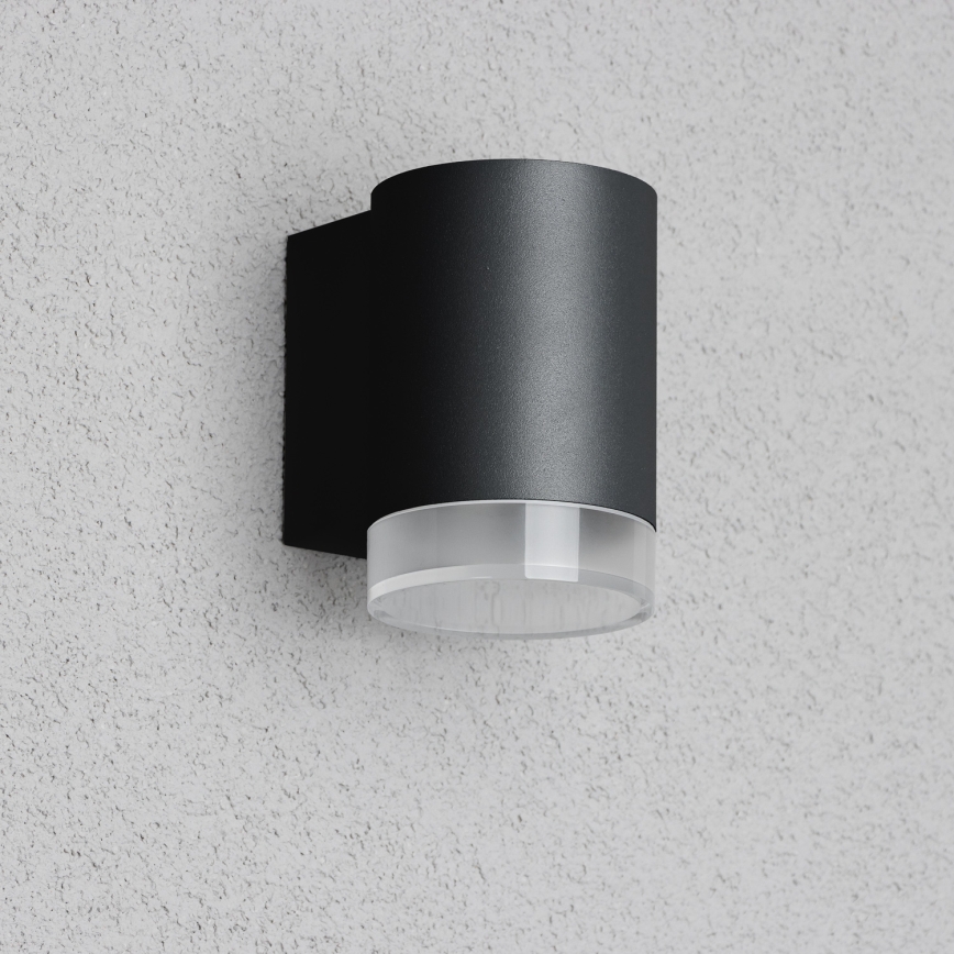 Brilagi - LED RGBW zatemnjevalna zunanja stenska svetilka MATERA 1xGU10/4,8W/230V 3000K IP54 črna + daljinski upravljalnik