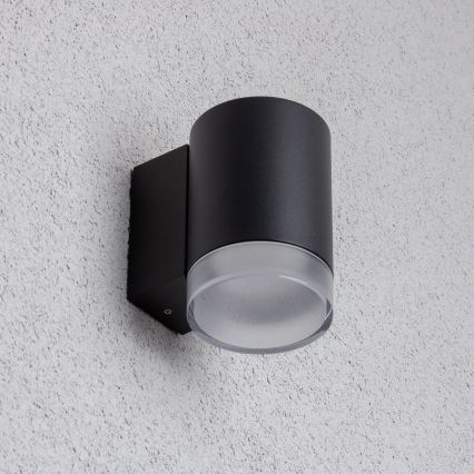 Brilagi - LED RGBW zatemnjevalna zunanja stenska svetilka MATERA 1xGU10/4,8W/230V 3000K IP54 črna + daljinski upravljalnik