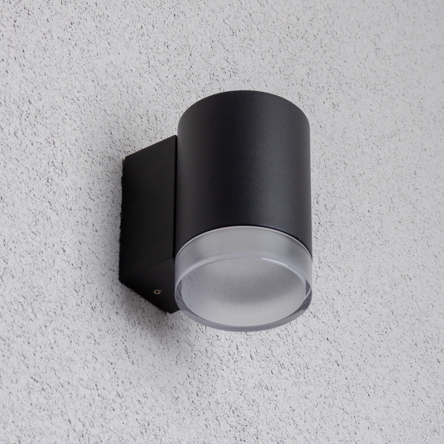 Brilagi - LED RGBW zatemnjevalna zunanja stenska svetilka MATERA 1xGU10/4,8W/230V 3000K IP54 črna + daljinski upravljalnik