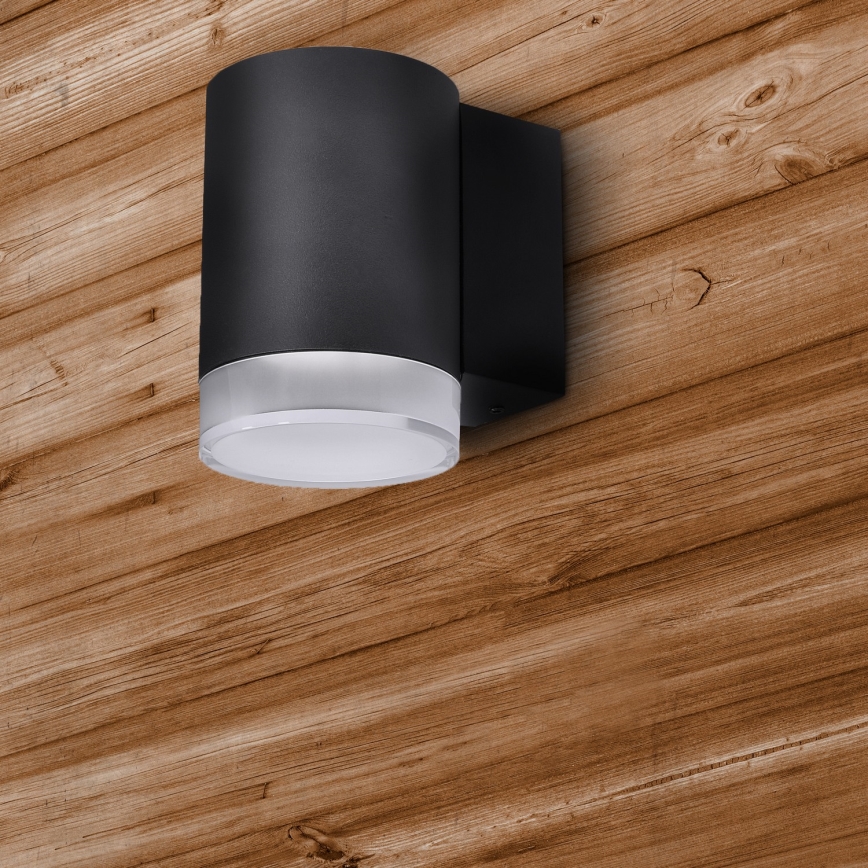 Brilagi - LED RGBW zatemnjevalna zunanja stenska svetilka MATERA 1xGU10/4,8W/230V 3000K IP54 črna + daljinski upravljalnik