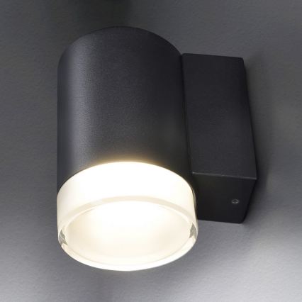 Brilagi - LED RGBW zatemnjevalna zunanja stenska svetilka MATERA 1xGU10/4,8W/230V 3000K IP54 črna + daljinski upravljalnik