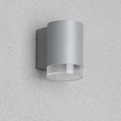 Brilagi - LED RGBW zatemnjiva zunanja stenska svetilka MATERA 1xGU10/4,8W/230V 3000K IP54 siva + daljinski upravljalnik