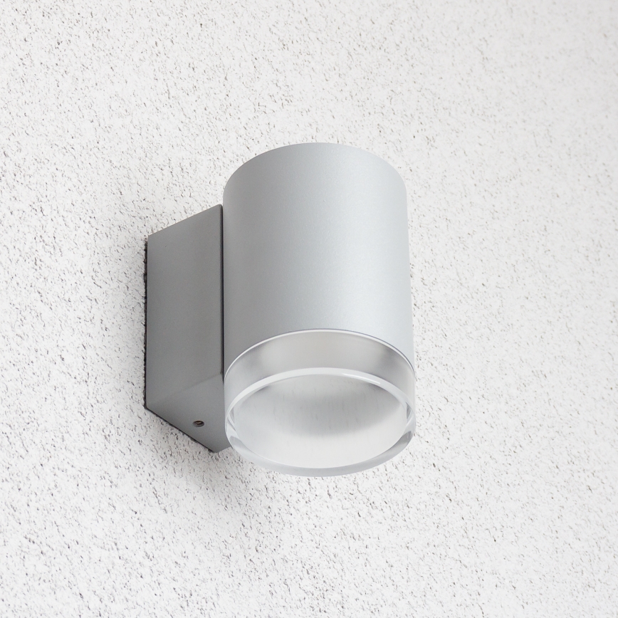 Brilagi - LED RGBW zatemnjiva zunanja stenska svetilka MATERA 1xGU10/4,8W/230V 3000K IP54 siva + daljinski upravljalnik
