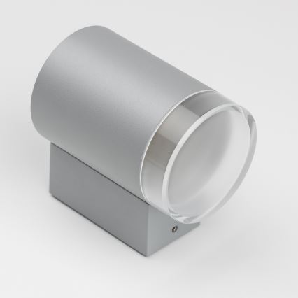 Brilagi - LED RGBW zatemnjiva zunanja stenska svetilka MATERA 1xGU10/4,8W/230V 3000K IP54 siva + daljinski upravljalnik