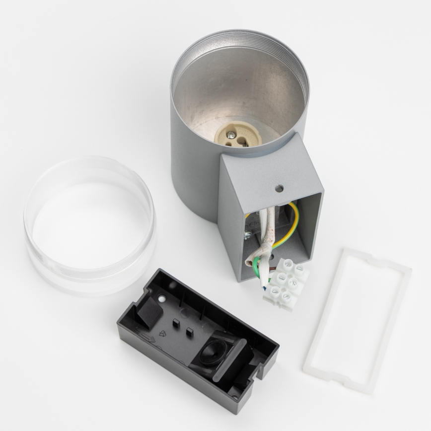 Brilagi - LED RGBW zatemnjiva zunanja stenska svetilka MATERA 1xGU10/4,8W/230V 3000K IP54 siva + daljinski upravljalnik