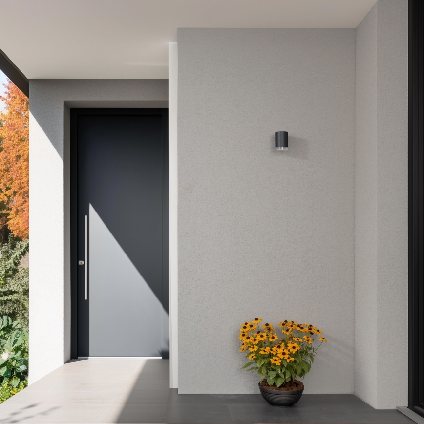 Brilagi - LED RGBW zatemnjiva zunanja stenska svetilka MATERA 1xGU10/6W/230V 3000K IP54 antracit + daljinski upravljalnik