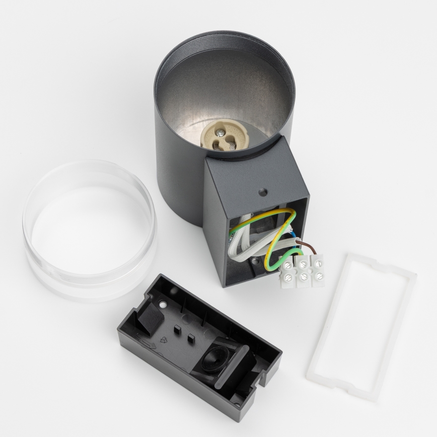 Brilagi - LED RGBW zatemnjiva zunanja stenska svetilka MATERA 1xGU10/6W/230V 3000K IP54 antracit + daljinski upravljalnik