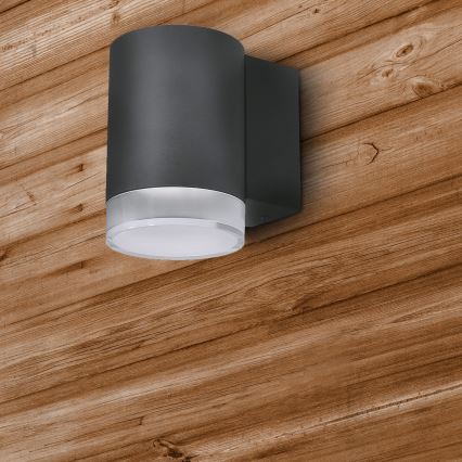 Brilagi - LED RGBW zatemnjiva zunanja stenska svetilka MATERA 1xGU10/6W/230V 3000K IP54 antracit + daljinski upravljalnik