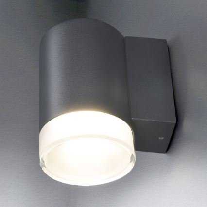 Brilagi - LED RGBW zatemnjiva zunanja stenska svetilka MATERA 1xGU10/6W/230V 3000K IP54 antracit + daljinski upravljalnik