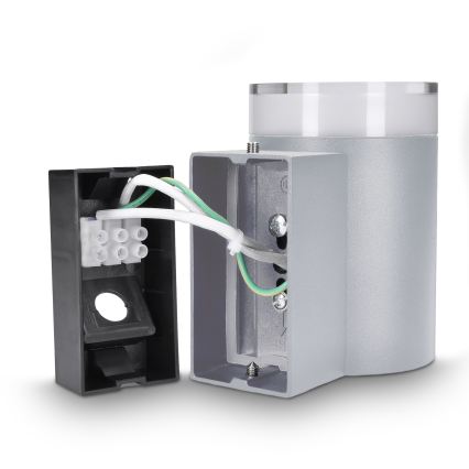 Brilagi - LED RGBW z možnostjo zatemnitve, zunanjo stensko svetilo MATERA 1xGU10/6W/230V 3000K IP54 siva