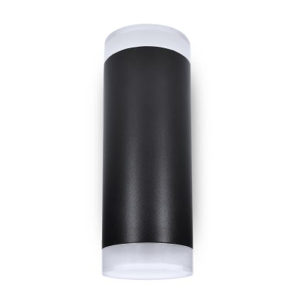 Brilagi - Zunanje zatemnjivo LED RGBW stensko svetilo MATERA 2xGU10/4,8W/230V 3000K IP54 črna + daljinski upravljalnik