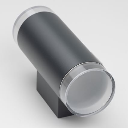 Brilagi - LED RGBW z nastavljivim zatemnjevanjem, zunanja stenska svetilka MATERA 2xGU10/6W/230V 3000K IP54 antracit + daljinski upravljalnik